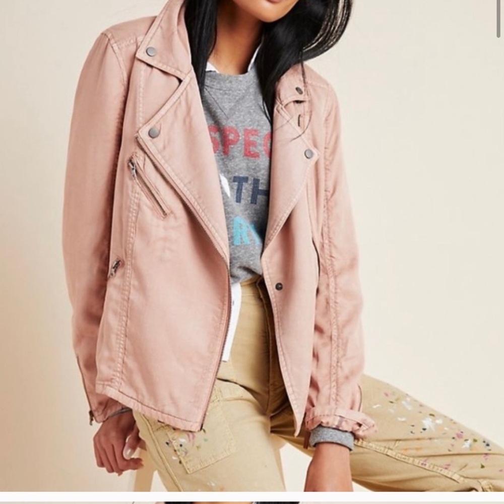 Anthropologie Ronika Drapped Moto Jacket